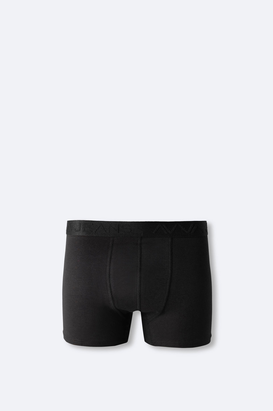Siyah Pamuklu Esnek Kumaş Düz Boxer