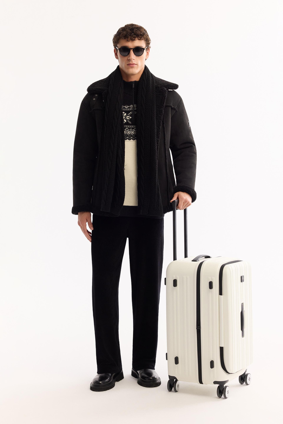 Siyah Yakası Kürklü Napa Mont