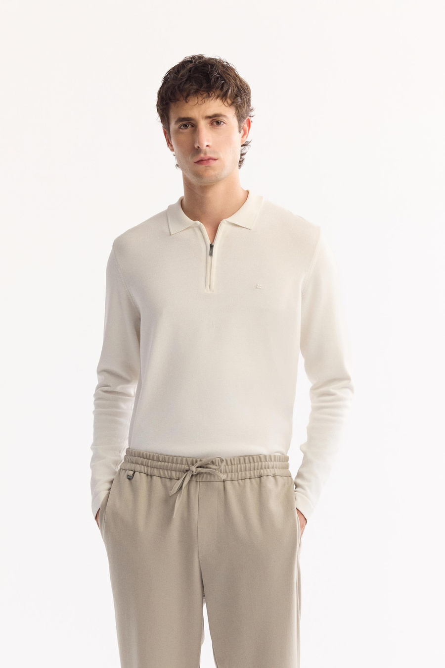 Taş Beli Lastikli Bağcıklı Relaxed Fit Pantolon