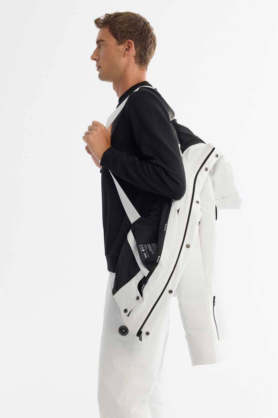 Taş Kapüşonlu Yaka Taşıma Askılı Rüzgar Geçirmez Kaz Tüyü Mont