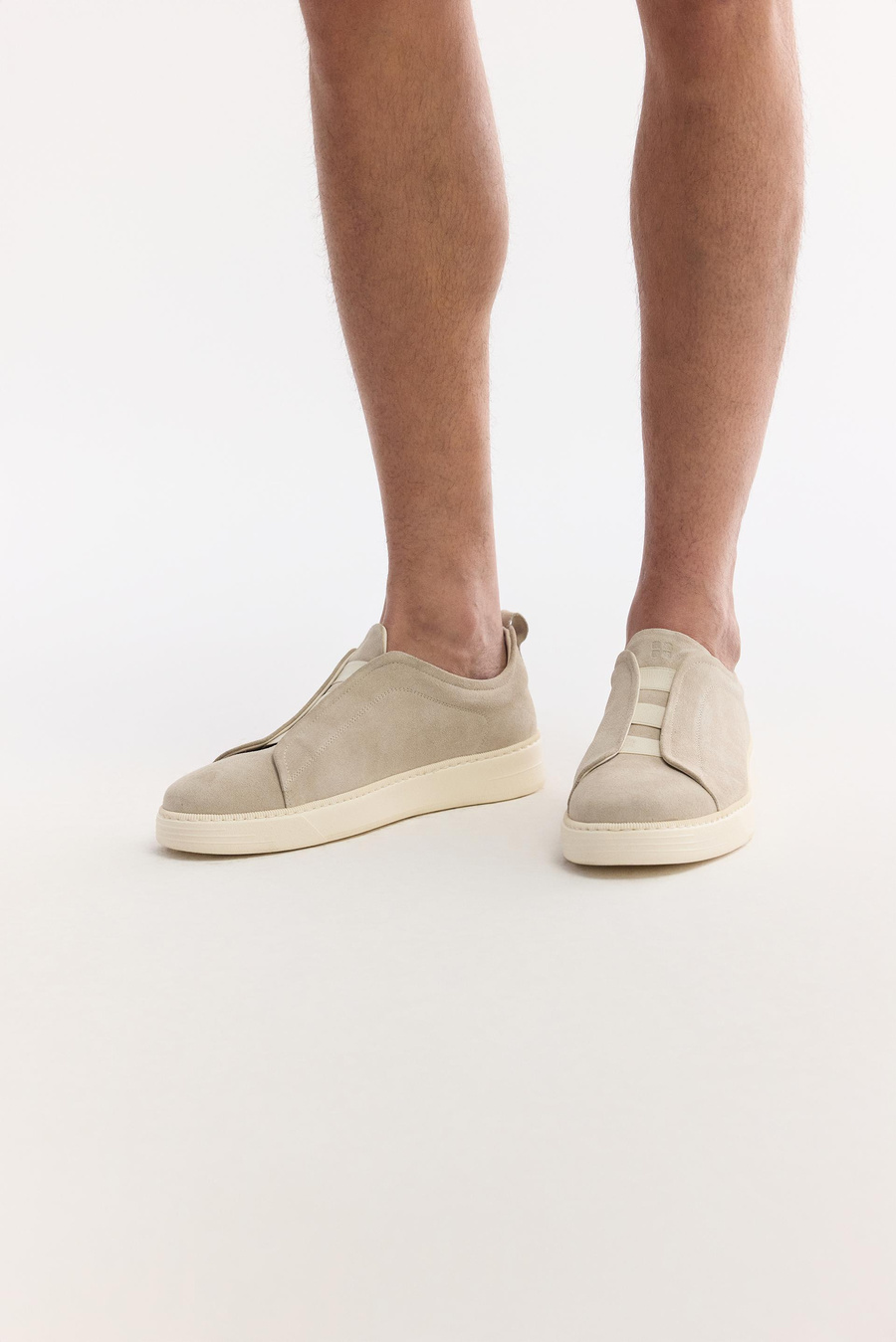 Stone Elastic Band Suede Casual Shoes