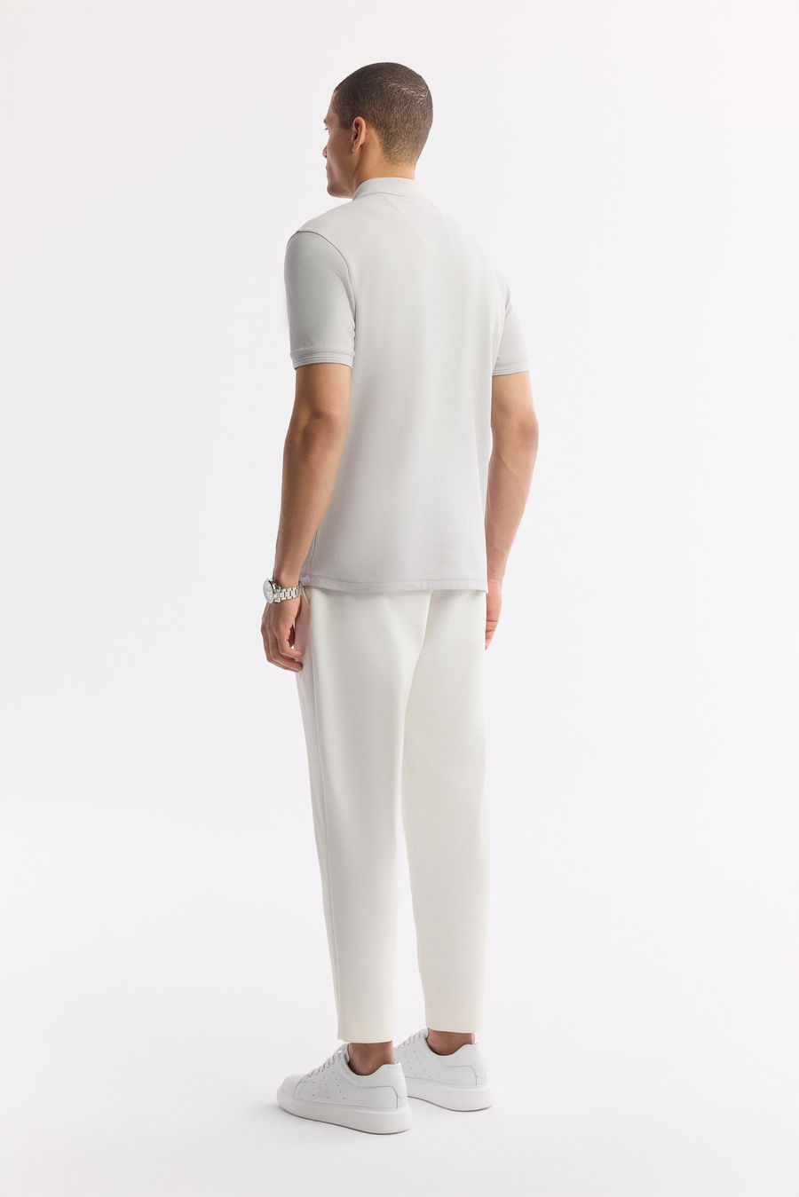 Taş Polo Yaka Kırılmaz Yaka, Serin Tutan, Hızlı Kuruyan Pamuklu T-Shirt