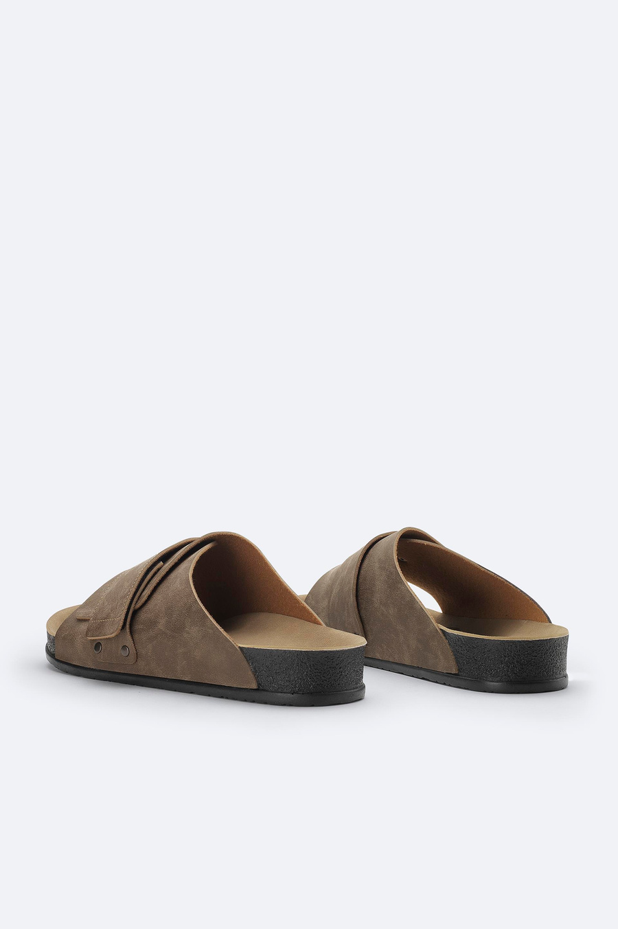 Taupe Bantlı Sandalet