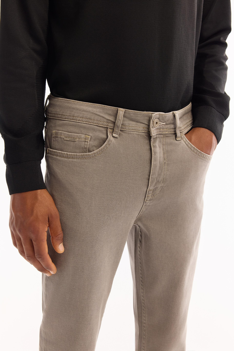 Vizon Eskitme Yıkamalı Pamuklu Jean Pantolon