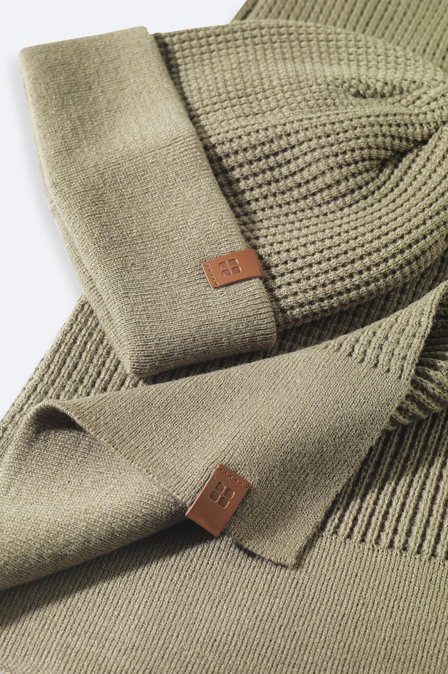 Vizon Jakarlı Triko Atkı Bere Takımı