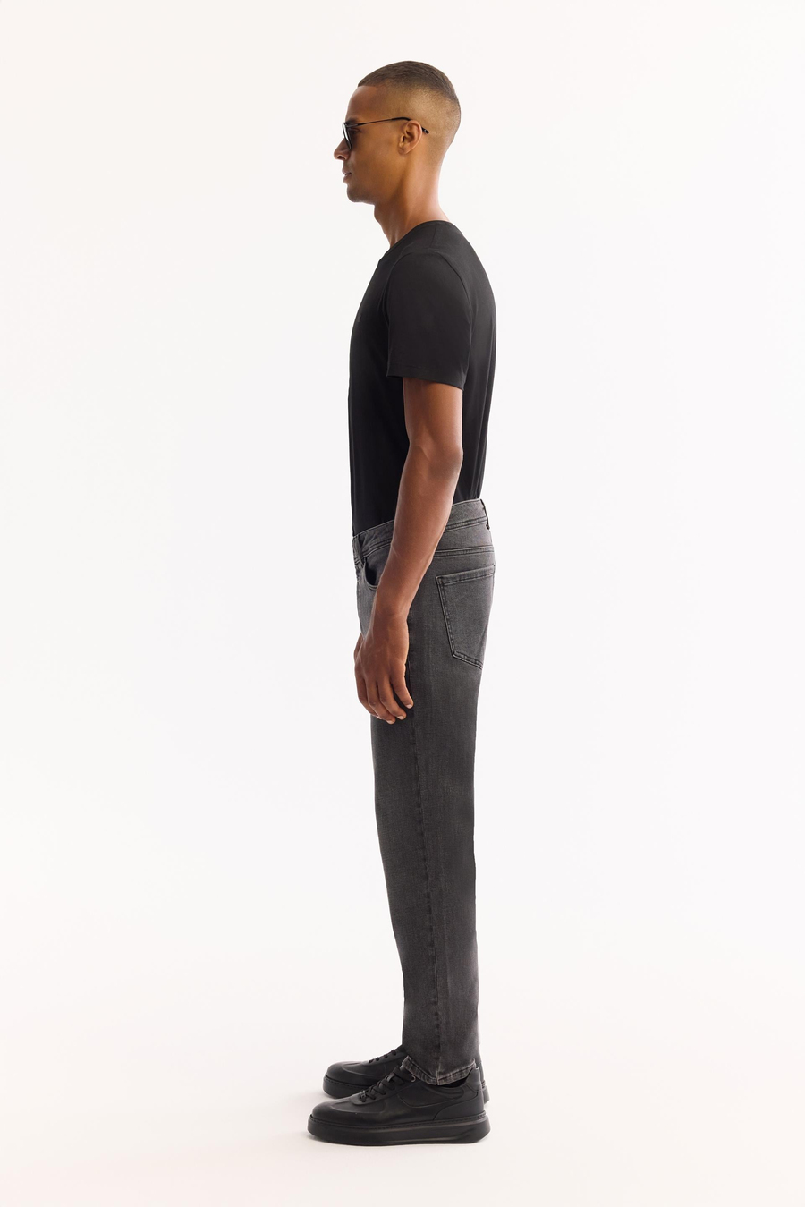 Antrasit Eskitme Yıkamalı Straight Fit Jean Pantolon