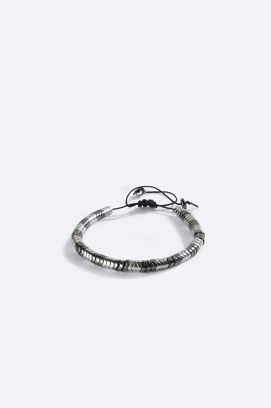 Anthracite Stone Beaded Bracelet