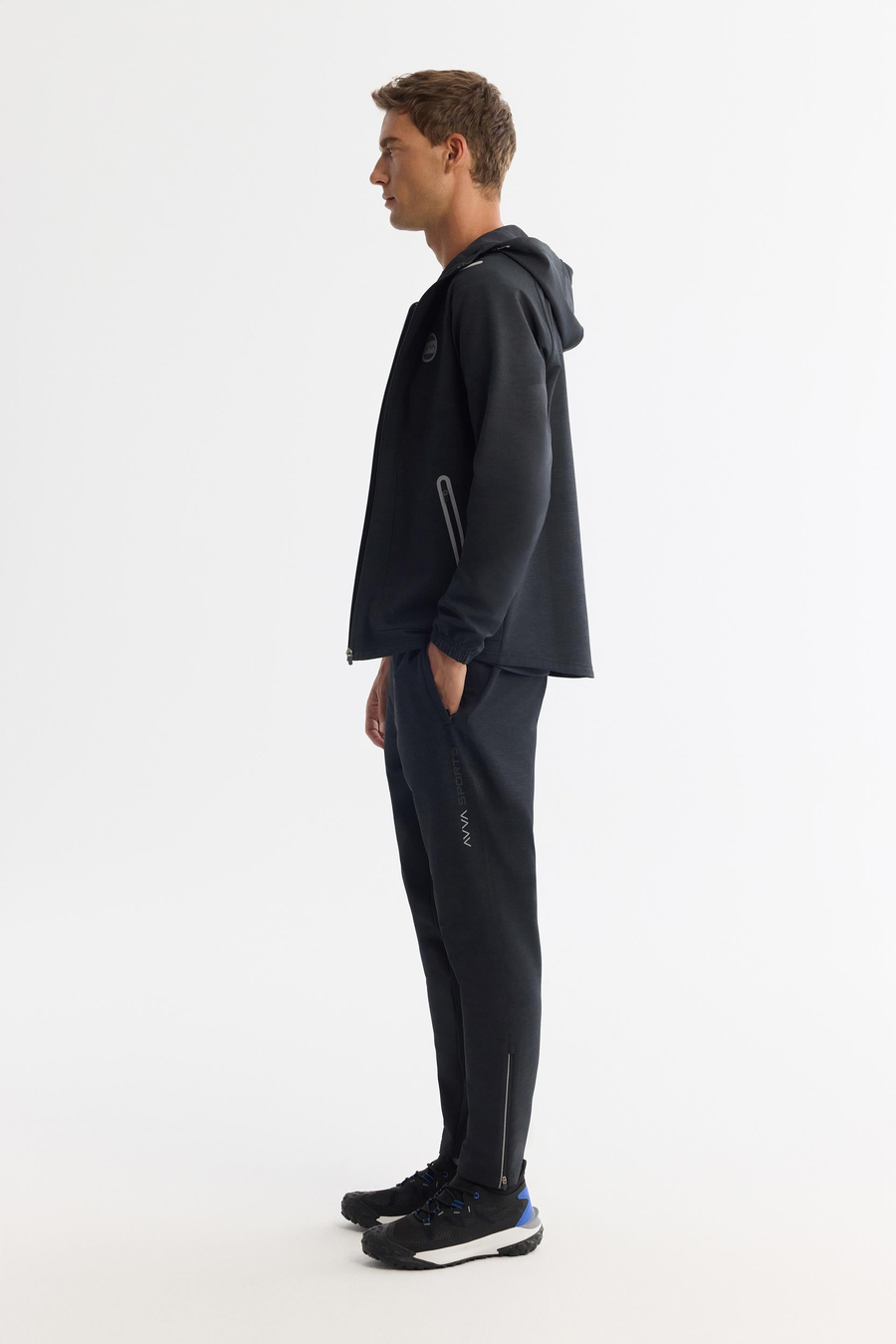 Siyah Baskılı Regular fit Jogger