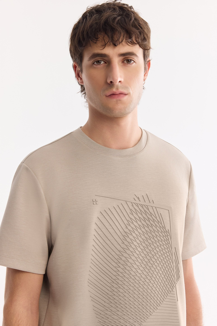 Vizon Bisiklet Yaka Enjeksiyon   Baskılı İnterlok T-Shirt