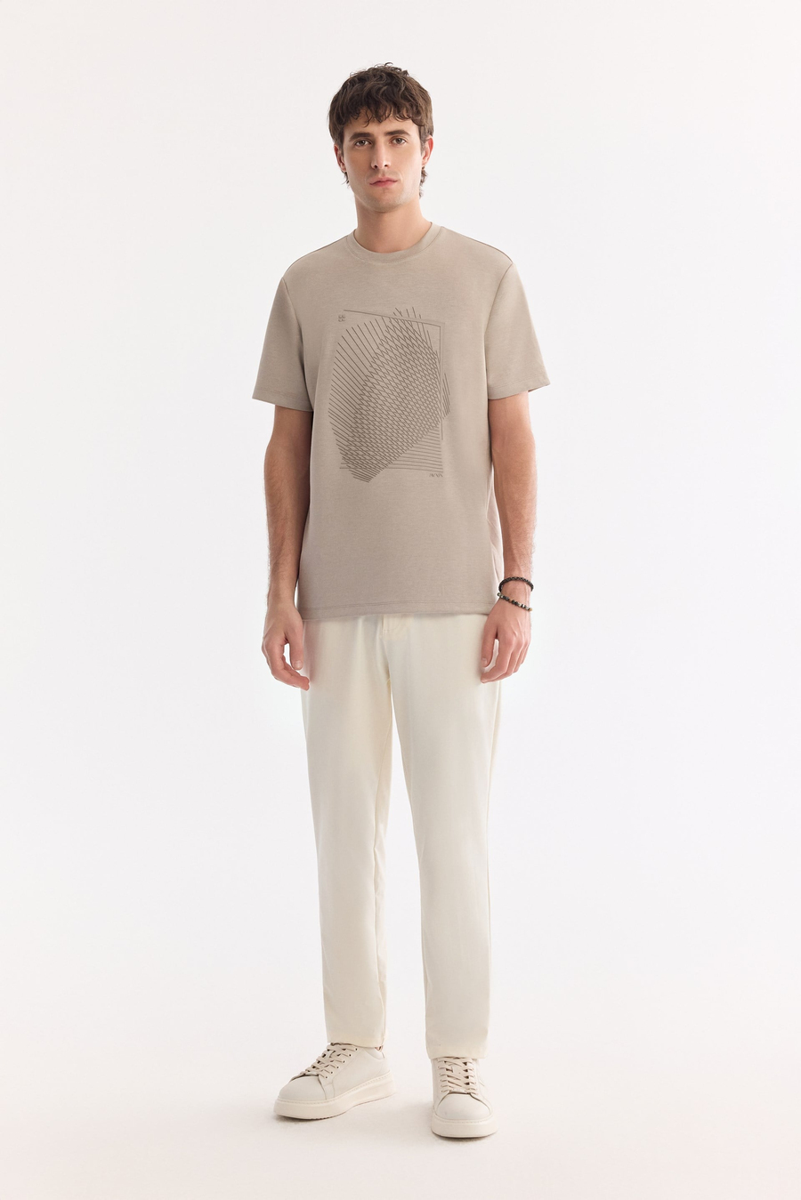 Vizon Bisiklet Yaka Enjeksiyon   Baskılı İnterlok T-Shirt