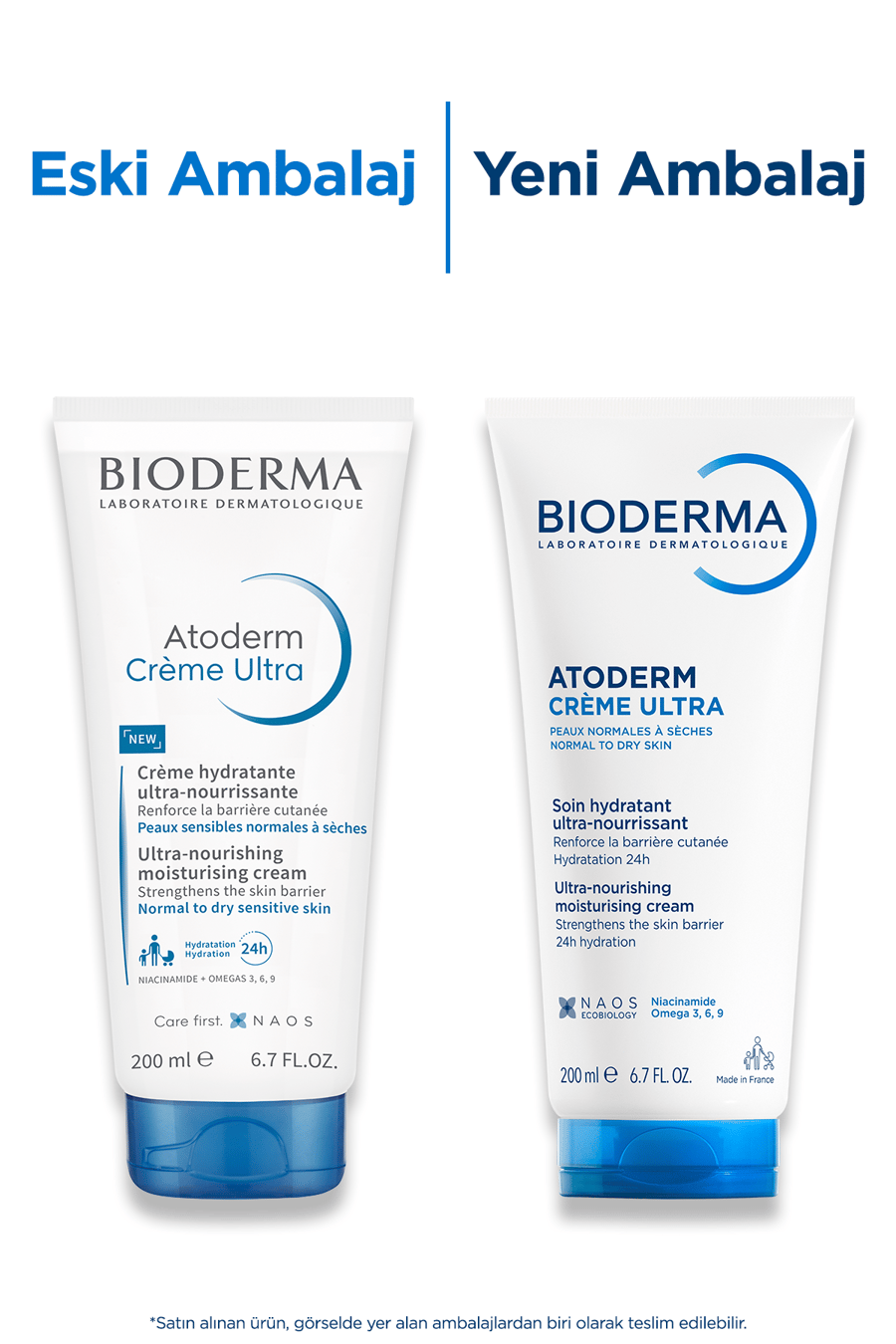 Bioderma Atoderm Cream Ultra Normal, Kuru Cilt Yüz ve Vücut Nemlendirici Krem 200 ml