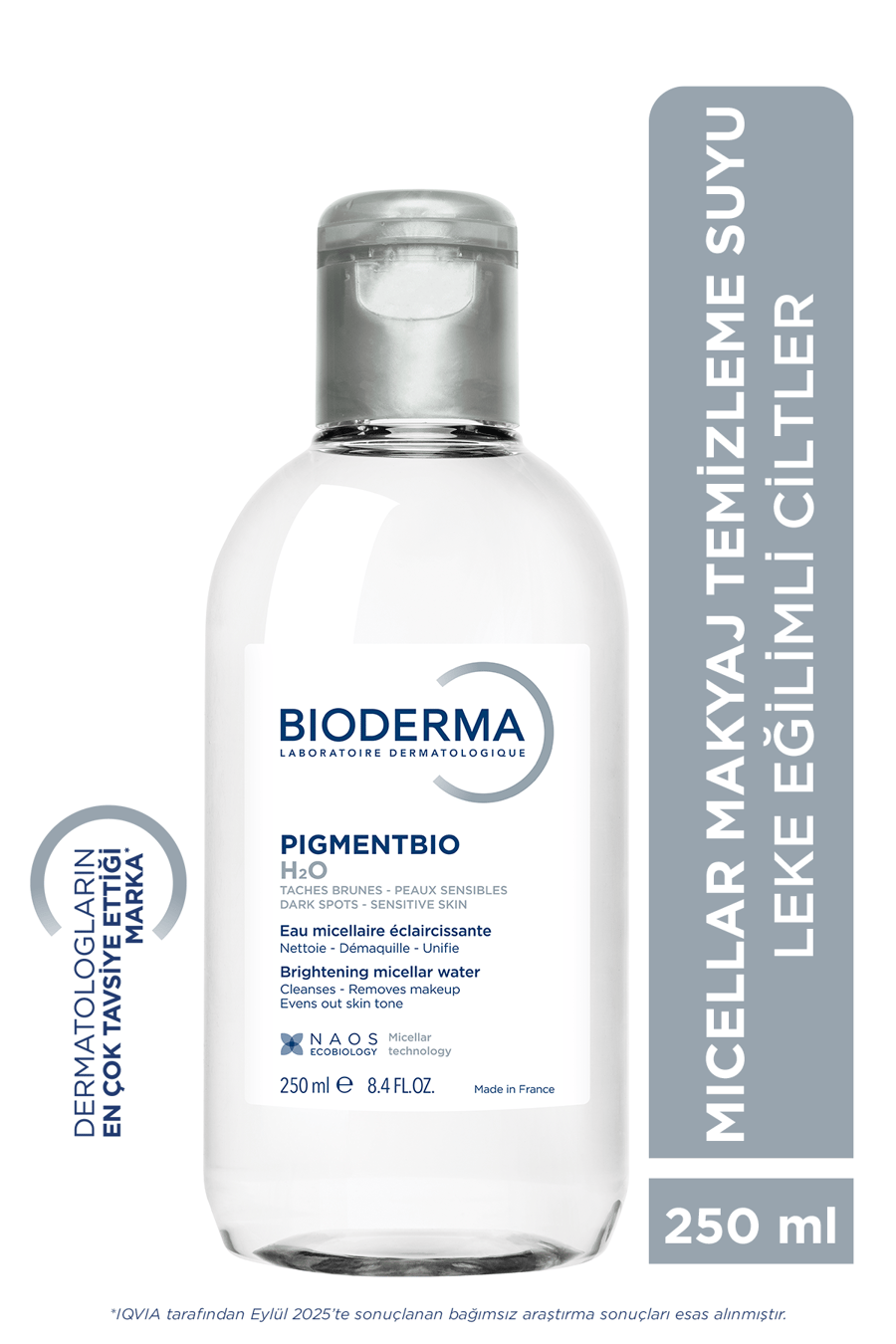 Bioderma Pigmentbio H2O Leke Karşıtı Aydınlatıcı Micellar Makyaj Temizleme Suyu 250 ml