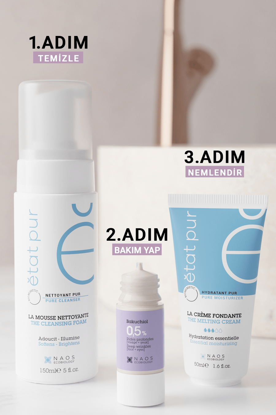 Etat Pur Pure Active Bakuchiol %0.5 Kırışıklık Karşıtı Saf Konsantre Bakım Serumu 15 ml