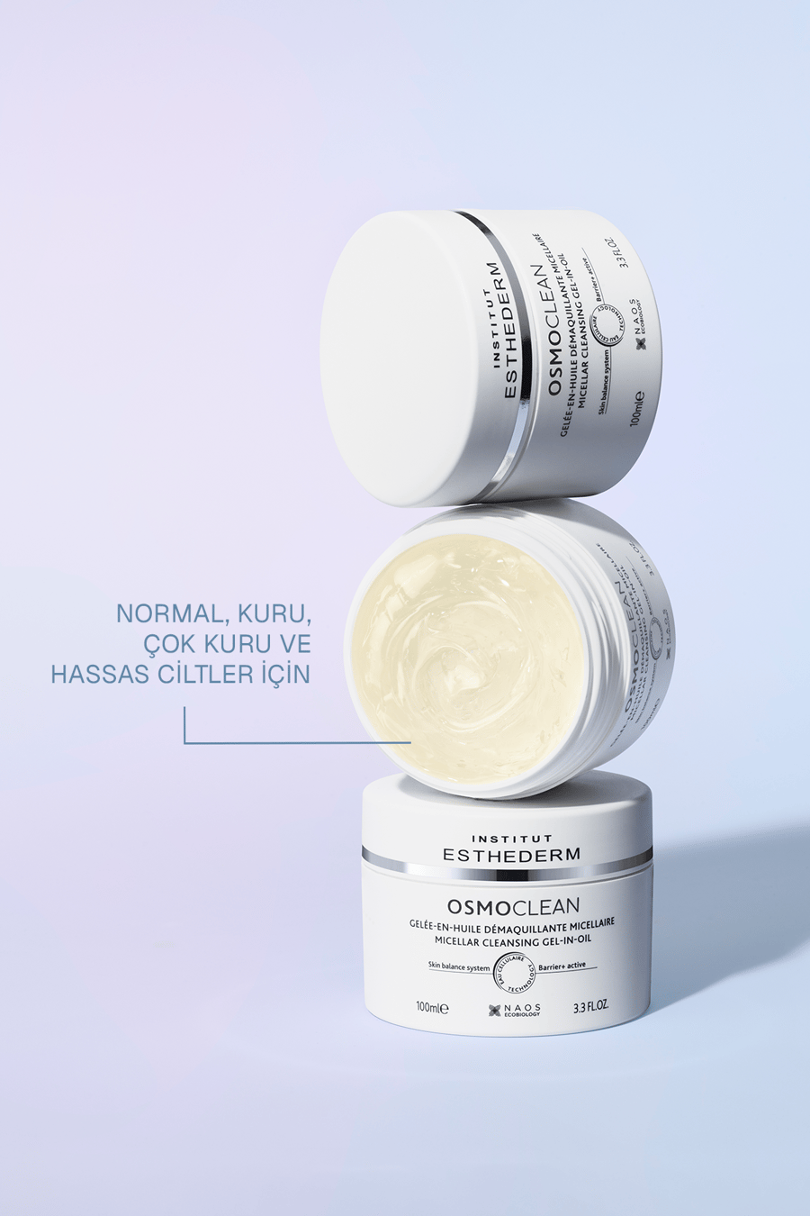 Institut Esthederm Osmoclean Micellar Cleansing Gel-in-Oil Misel Jel Yağ Makyaj Temizleyici 100 ML