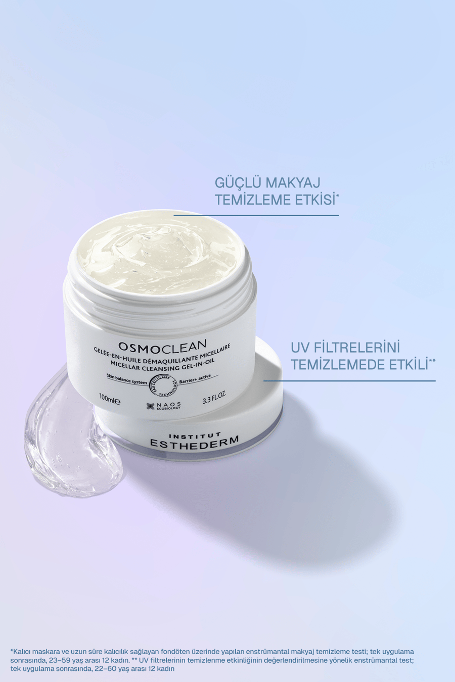 Institut Esthederm Osmoclean Micellar Cleansing Gel-in-Oil Misel Jel Yağ Makyaj Temizleyici 100 ML