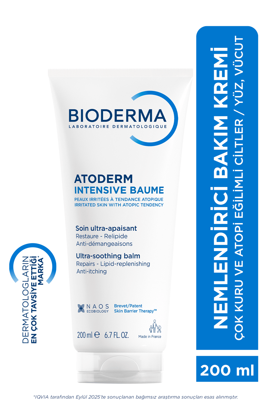 Bioderma Atoderm Intensive Balm Çok Kuru, Atopi Eğilimli Cilt Yoğun Nemlendirici Krem 200 ml