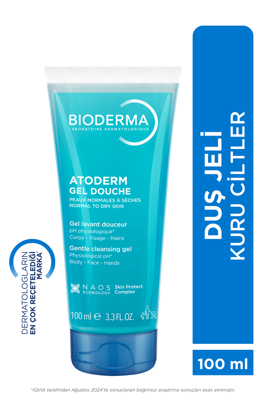 Bioderma Atoderm Shower Gel Kuru Ciltler için Nemlendirici Duş Jeli Çocuk, Yetişkin 100 ml