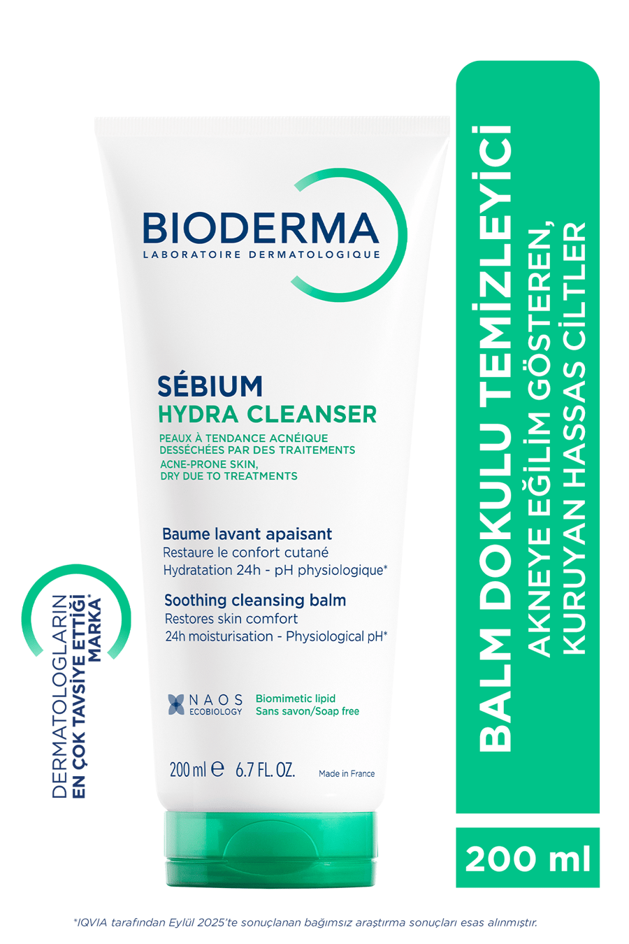 Bioderma Sebium Hydra Cleanser Akne Eğilimli Hassas Ciltler Balm Temizleme Jeli 200ml