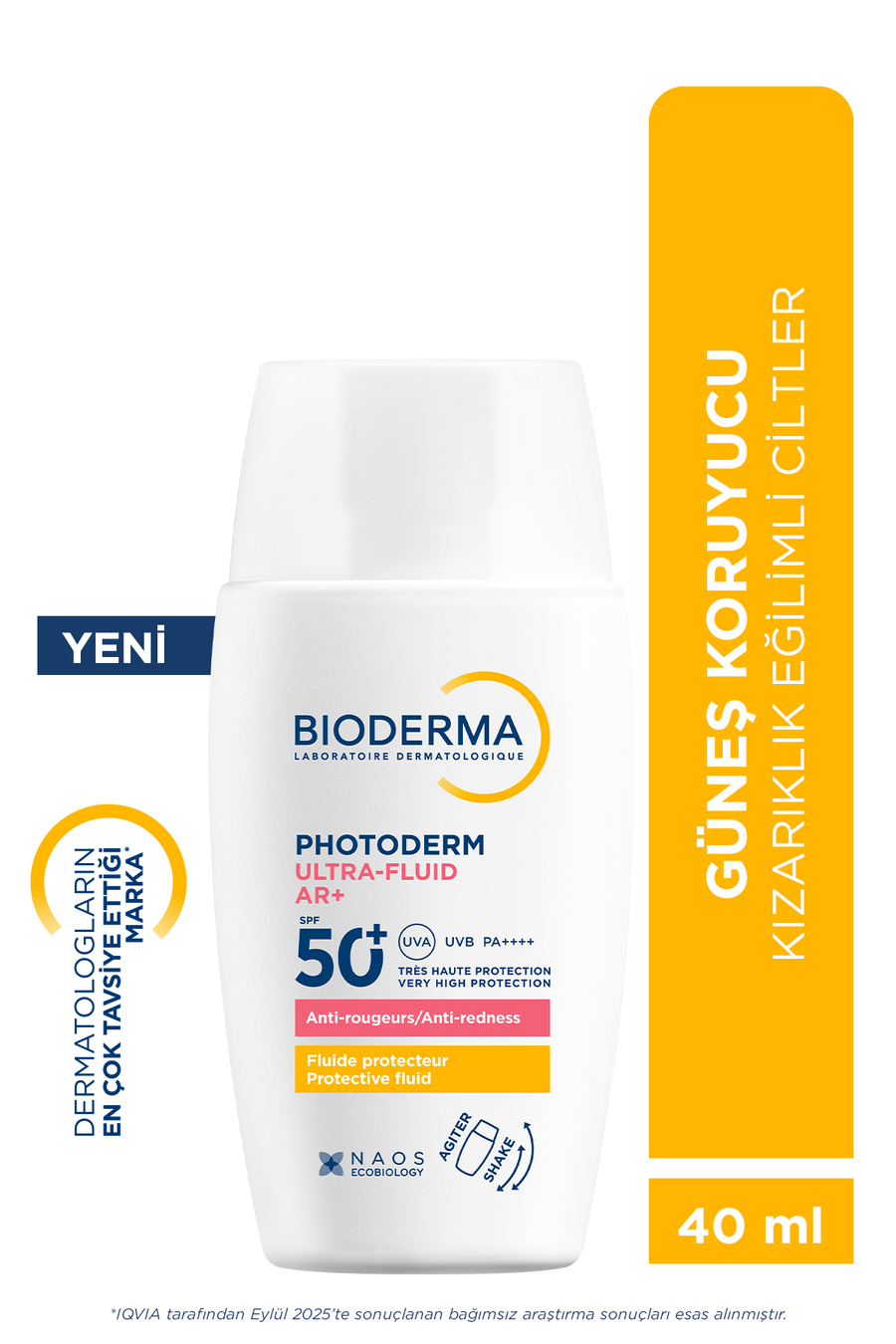 Photoderm AR+ Ultra-Fluid SPF50+ Kızarıklık Karşıtı Koruyucu Güneş Kremi 40 ml