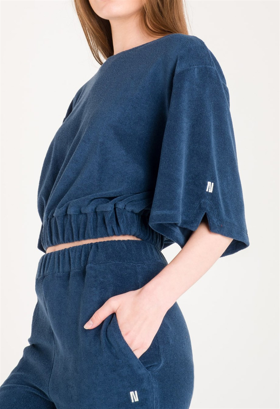 FARRAH TERRY TOP MIDNIGHT BLUE