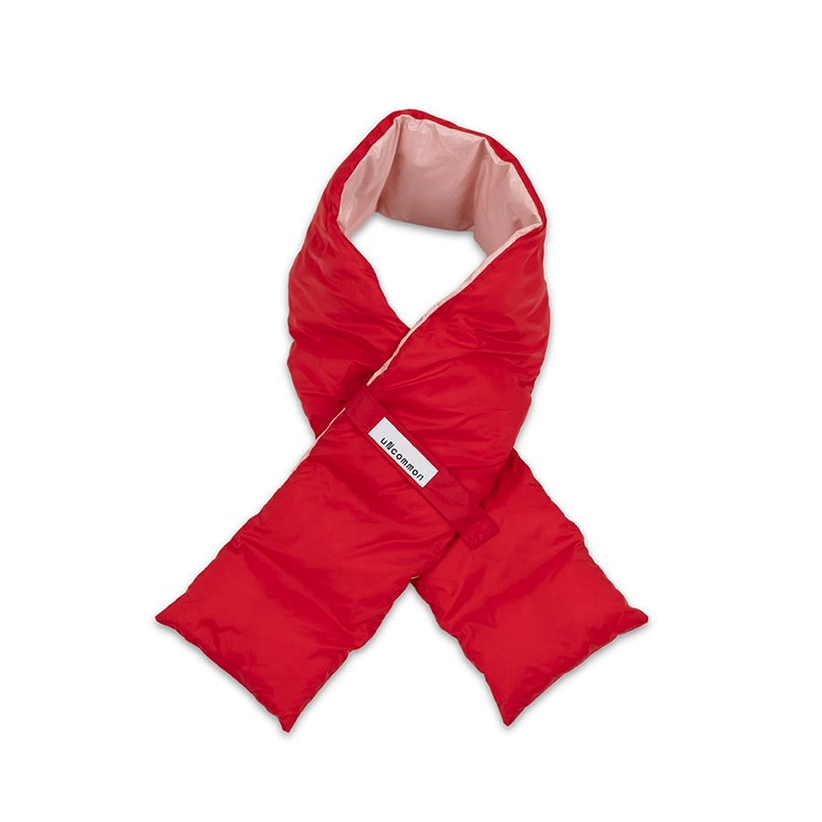 Puffy Scarf Red Pink