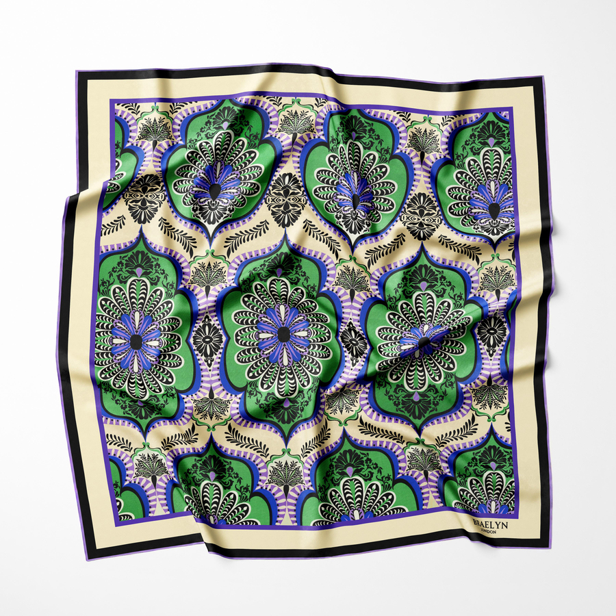 EMERALD MEDALLION TWILL İPEK EŞARP 
