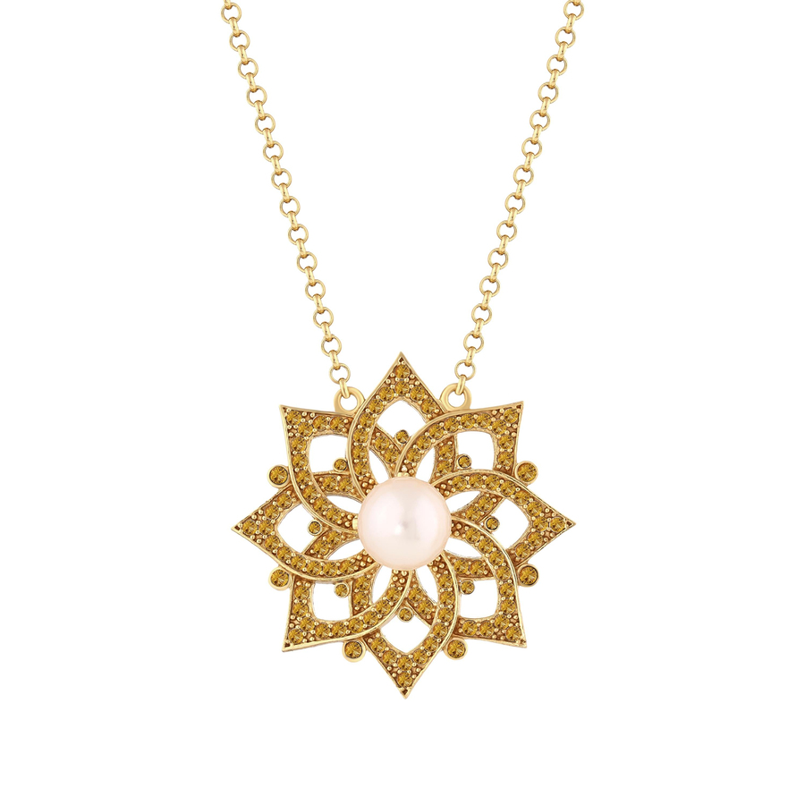SUNLIT LOTUS KOLYE 