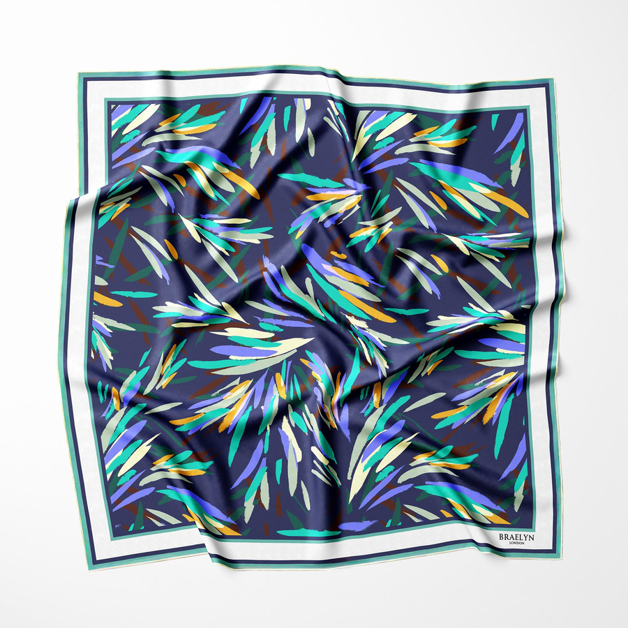 MIDNIGHT FEATHERS TWILL IPEK EŞARP 