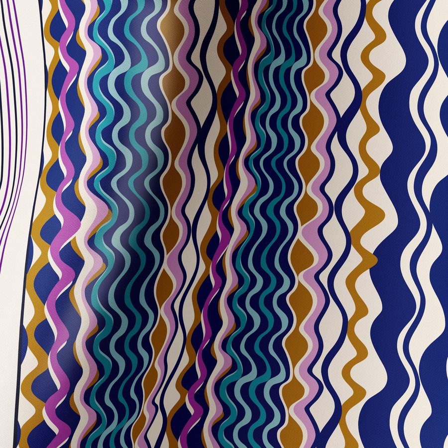 Rhythm Wave Twill İpek Eşarp 