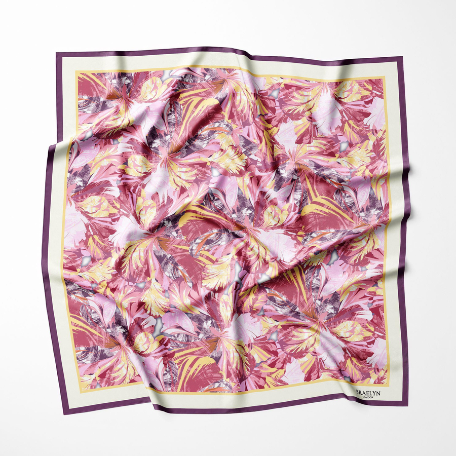 TROPICAL BLOOM TWILL İPEK EŞARP 