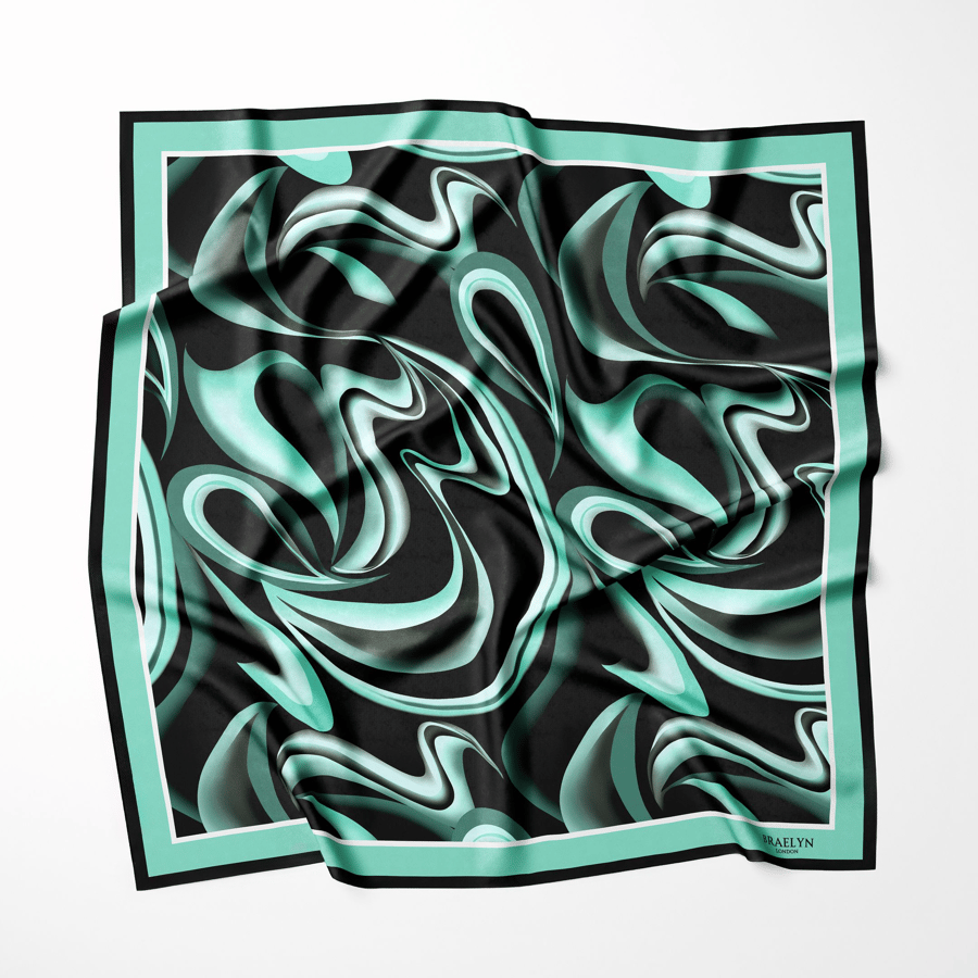 VERDANT WAVE TWILL İPEK EŞARP 