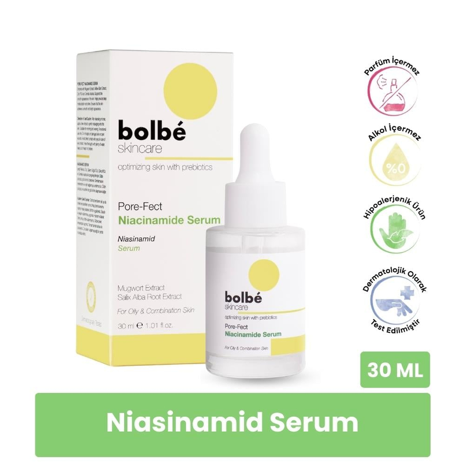 Gözenek Sıkılaştırıcı, Aydınlatıcı, Bariyer Güçlendirici Niacinamide Serum - 30 ml