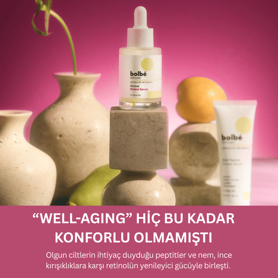 Kırışıklık Karşıtı, Sıkılaştırıcı ve Yenileyici Retinol (A Vitamini) Gece Serumu - 30 ml