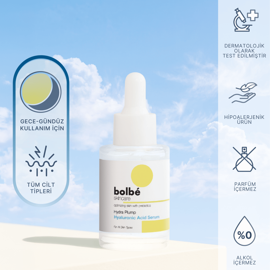 Yoğun Nemlendirici, Dolgunlaştırıcı, Kırışıklık Karşıtı Peptitli Hyaluronik Asit Serum - 30 ml