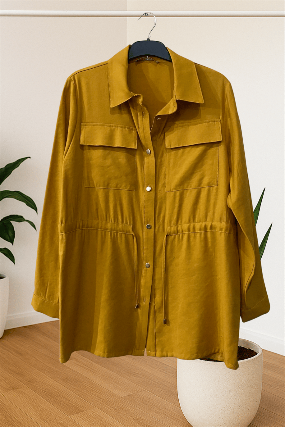 Ahsen Beli Ayarlanabilir Ceket Hardal  - 25YAH3525