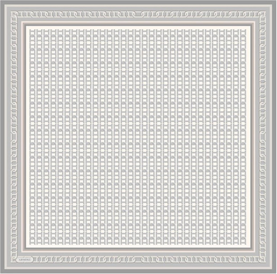 Armine Desenli Sura Saf İpek Eşarp 9301 83