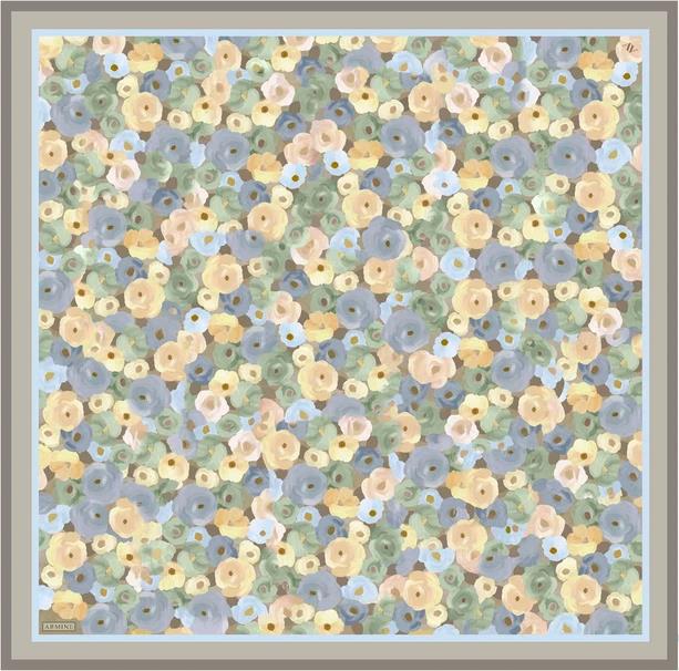 Armine Desenli TWİLL Saf İpek Eşarp 9300 03