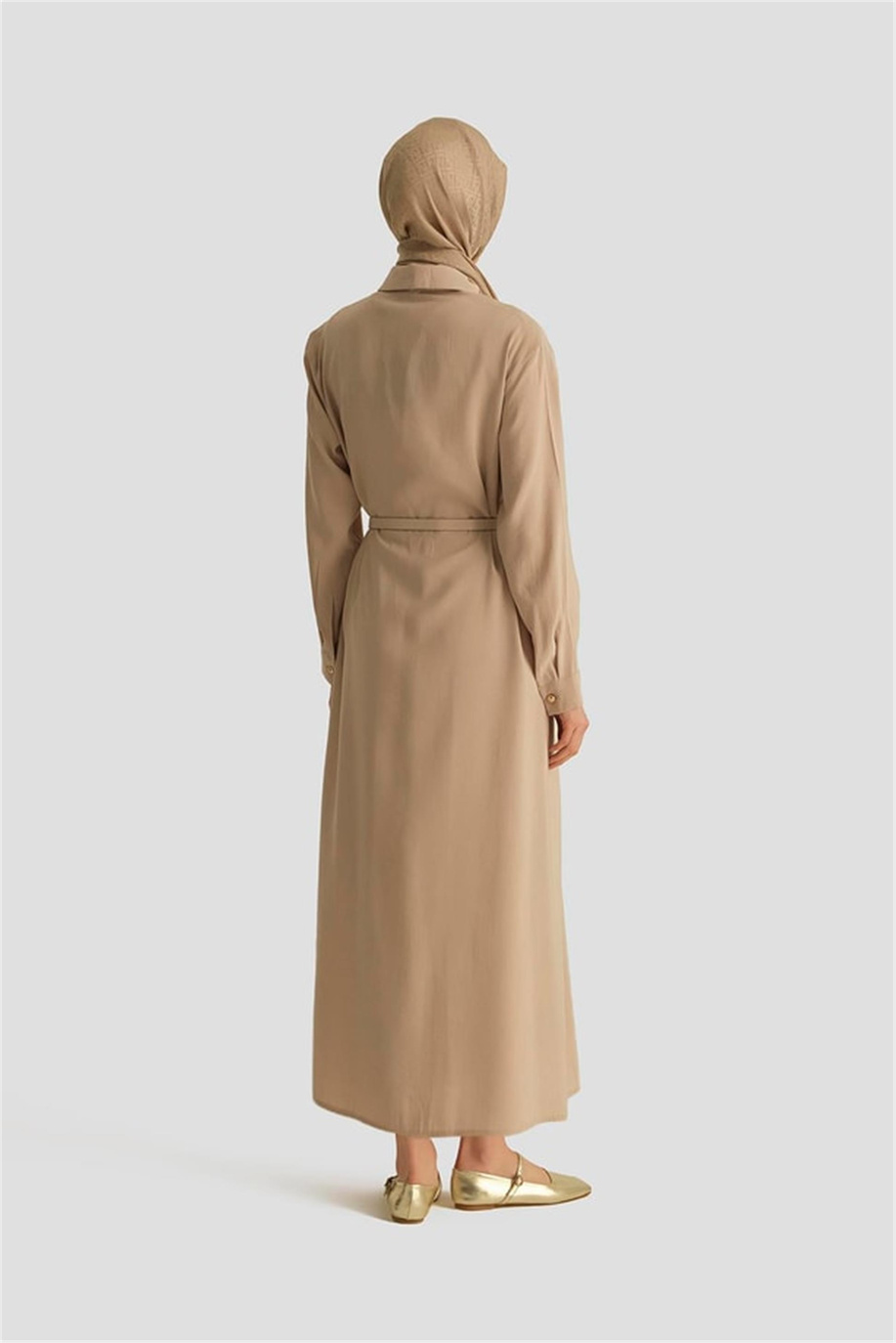 Armine Elbise 25YD4234 Bej