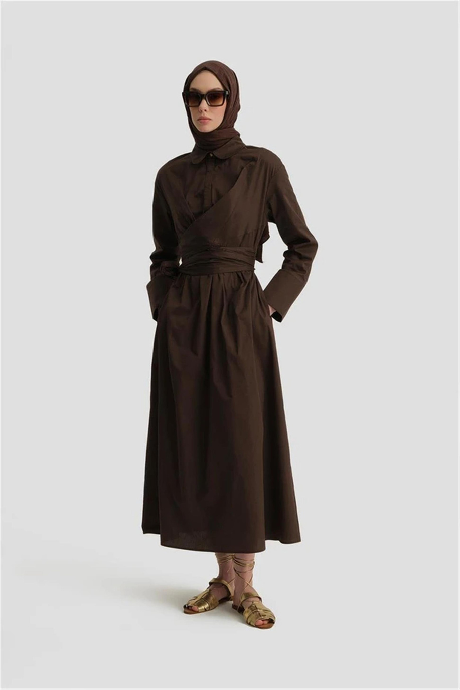 Armine Elbise Acı Kahve - 25Y9000