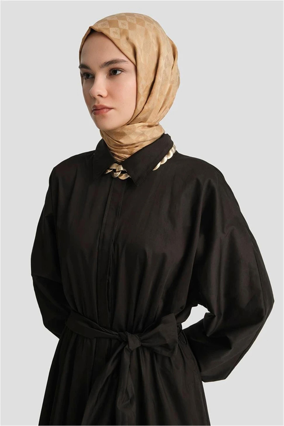 Armine Elbise Siyah - 25YD9025-1