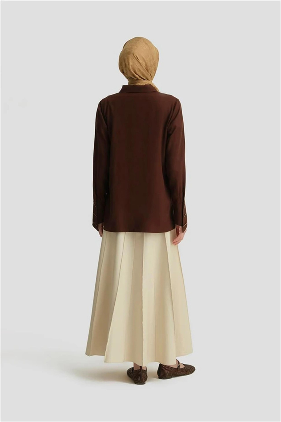 Armine Gömlek Açık Kahve - 25Y3720