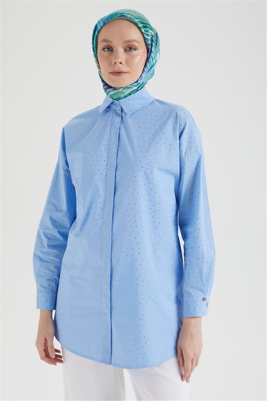 Armine Gömlek Mavi - 25YT311