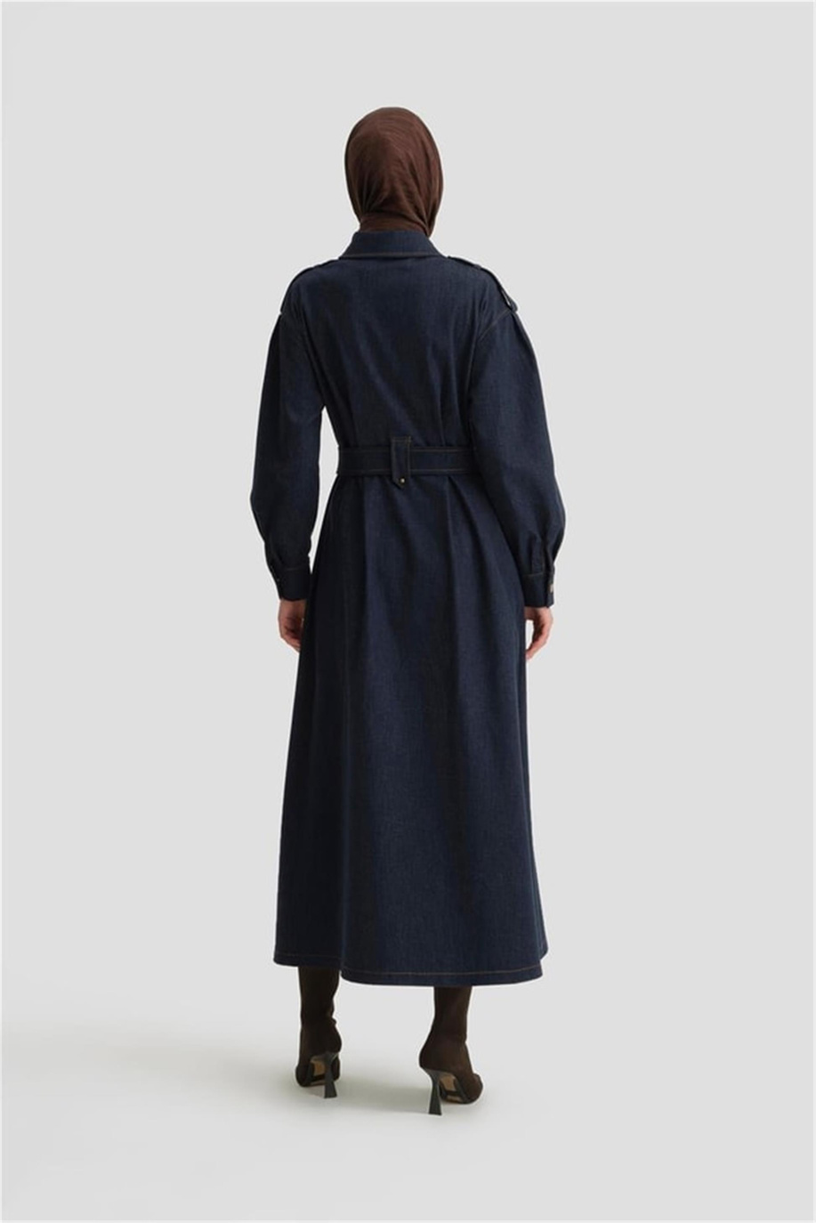 Armine Lacivert Elbise