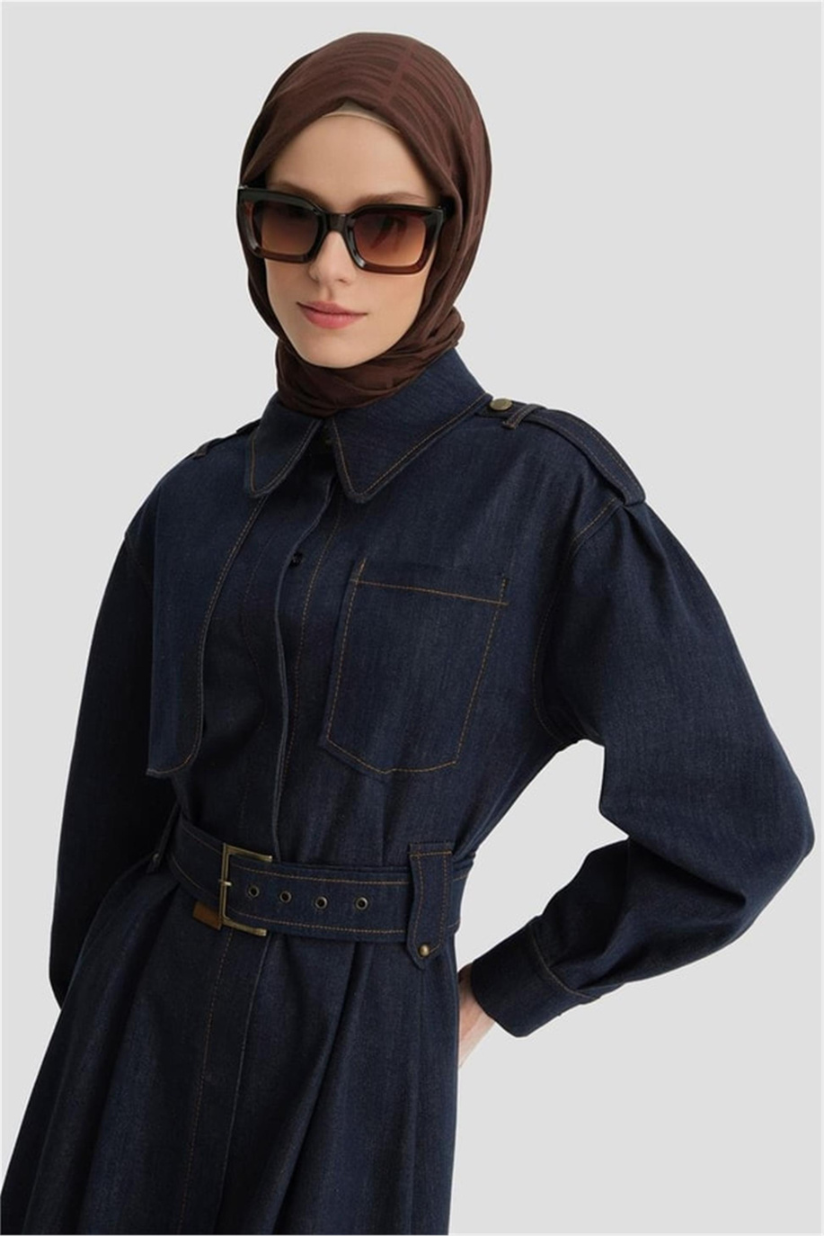 Armine Lacivert Elbise