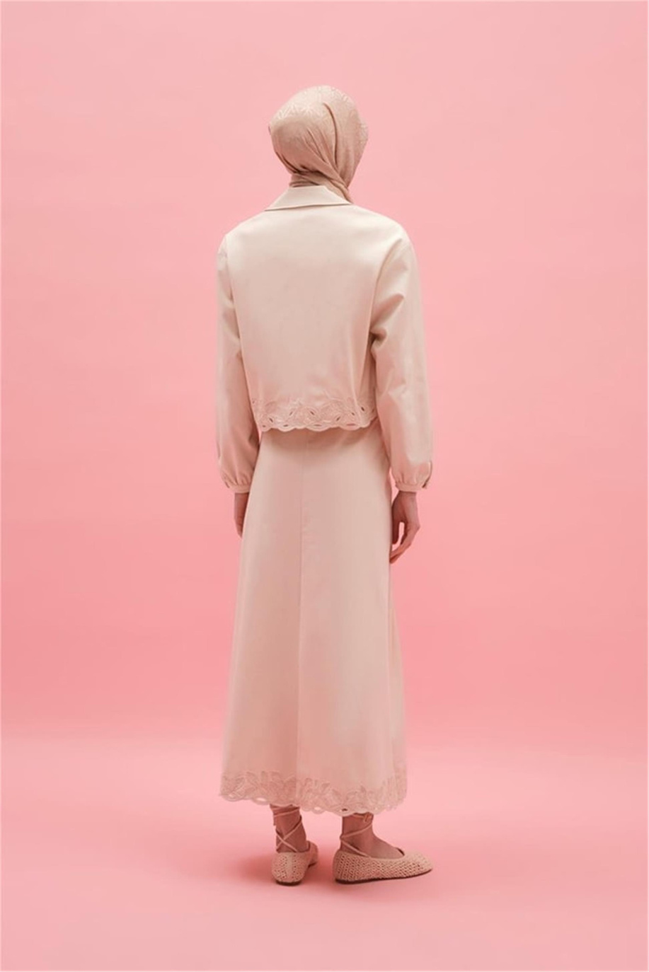 Armine Nakış Detaylı Takım Naturel