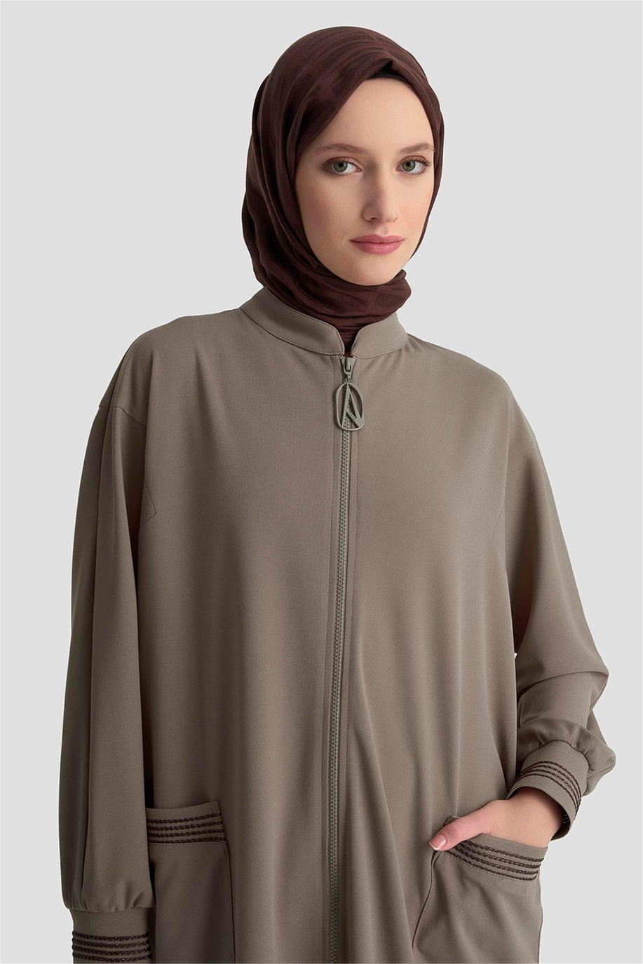 Armine Trend Hırka Vizon - 25KT557