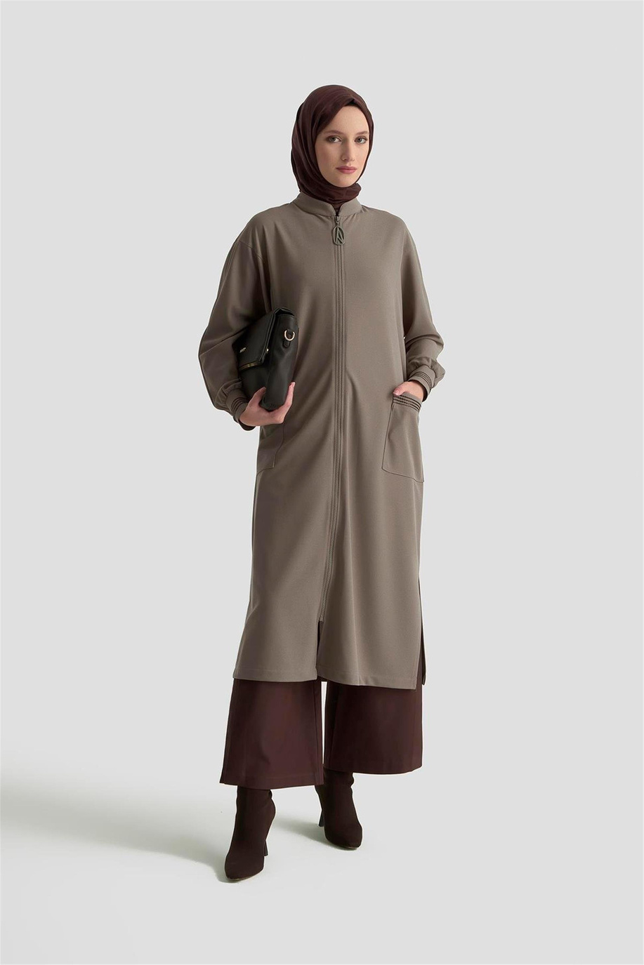 Armine Trend Hırka Vizon - 25KT557