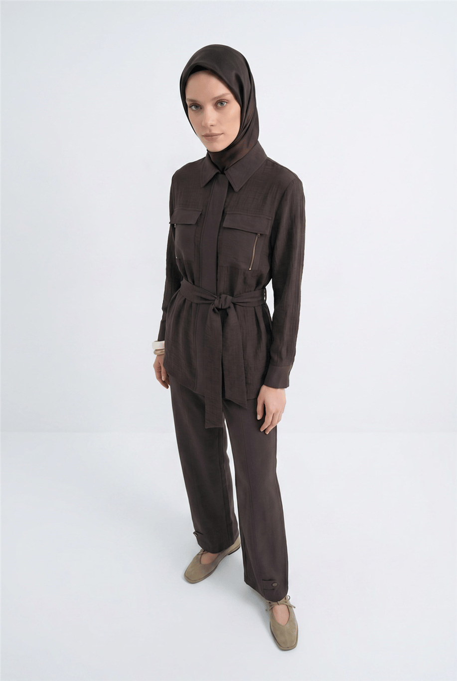 Armine Trend Takım Kahve - 26YA626