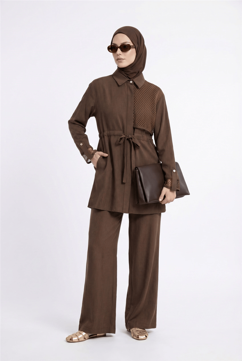 Armine Trend Takım Kahve - 26YT6133