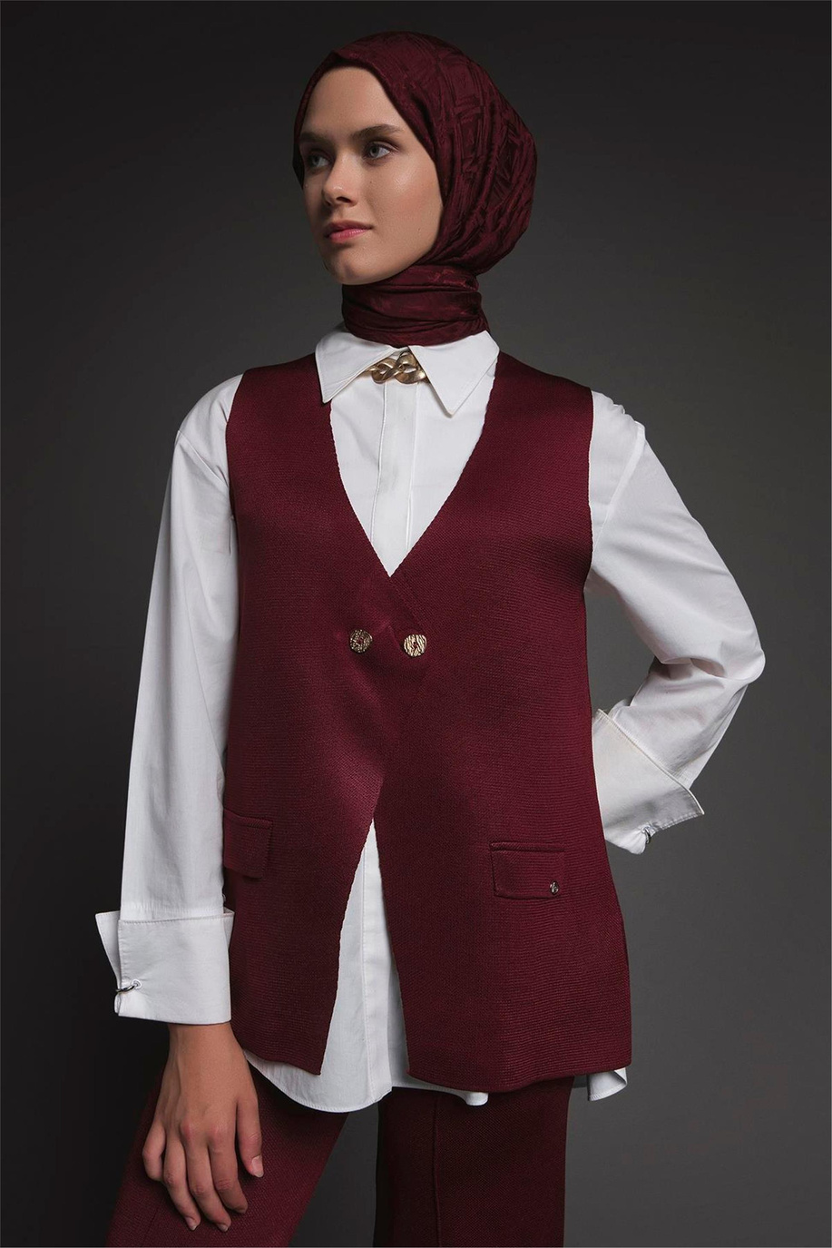 Armine Trend Triko Takım Bordo - 25KTD6117